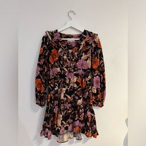 Anthropology Floral Mini Dress size XSP